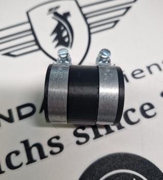 Originalgetreuer Nachbau des Ansauggummis für Zündapp KS 50 (Typ 517) inklusive 2 Originalen Norma Schellen